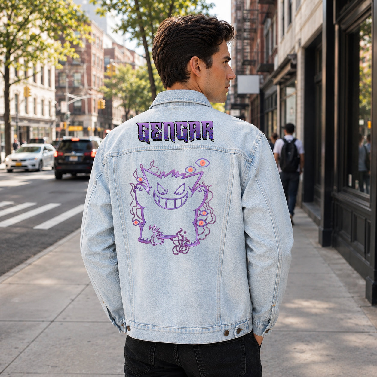 PKM Gengar Custom Lightweight Denim Jacket
