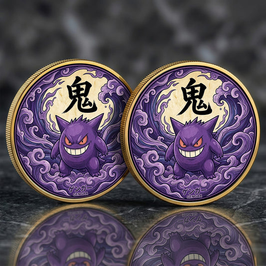 PKM Gengar Kanji Commemorative Coin – Limited Edition Collector’s Coin