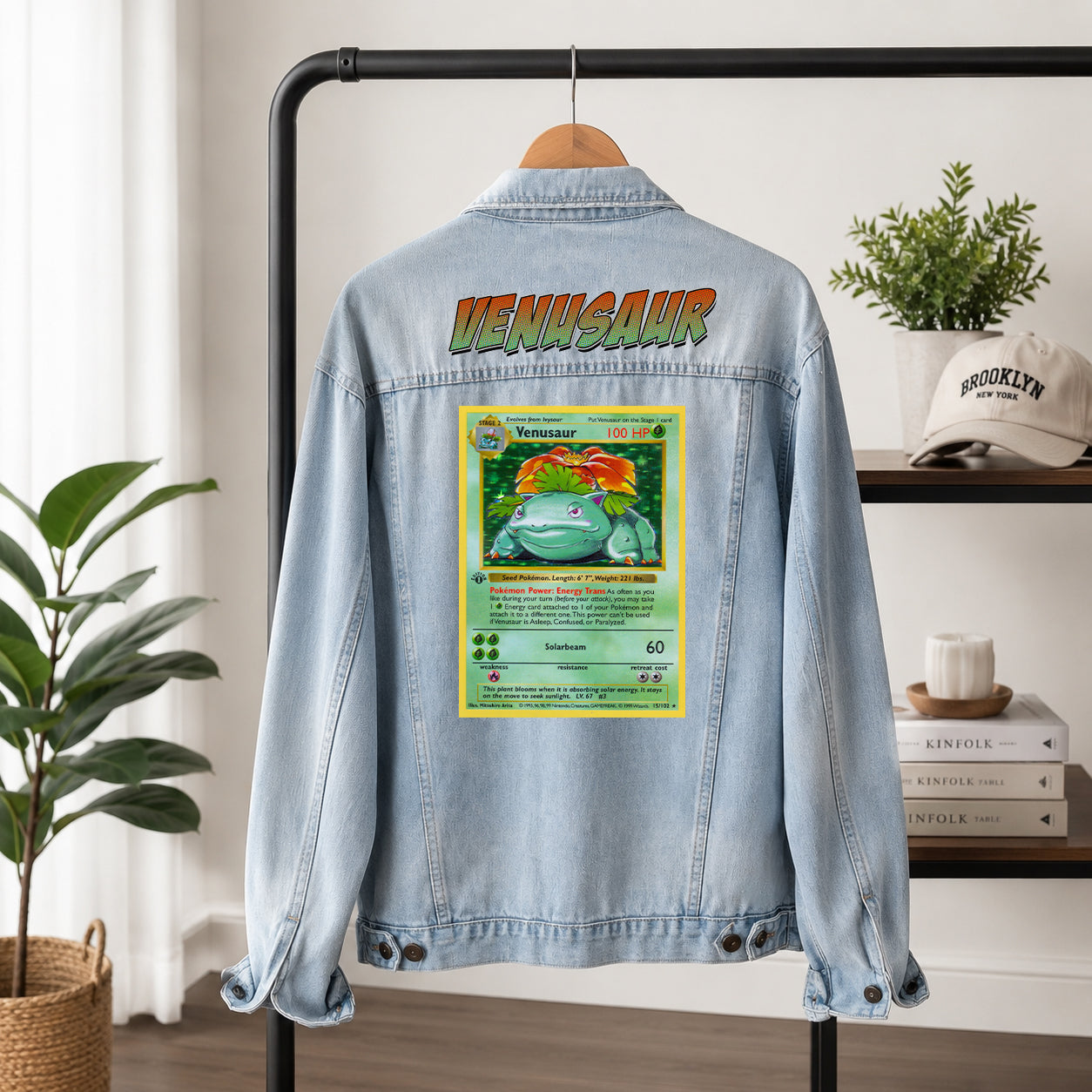 PKM Venusaur Custom Lightweight Denim Jacket