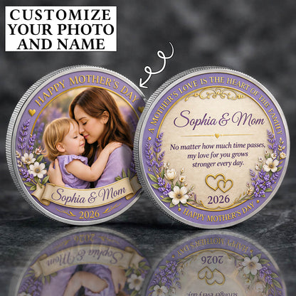 Mother's Day Mother's Love Is A Heart Of The Family Printed Commemorative Coin