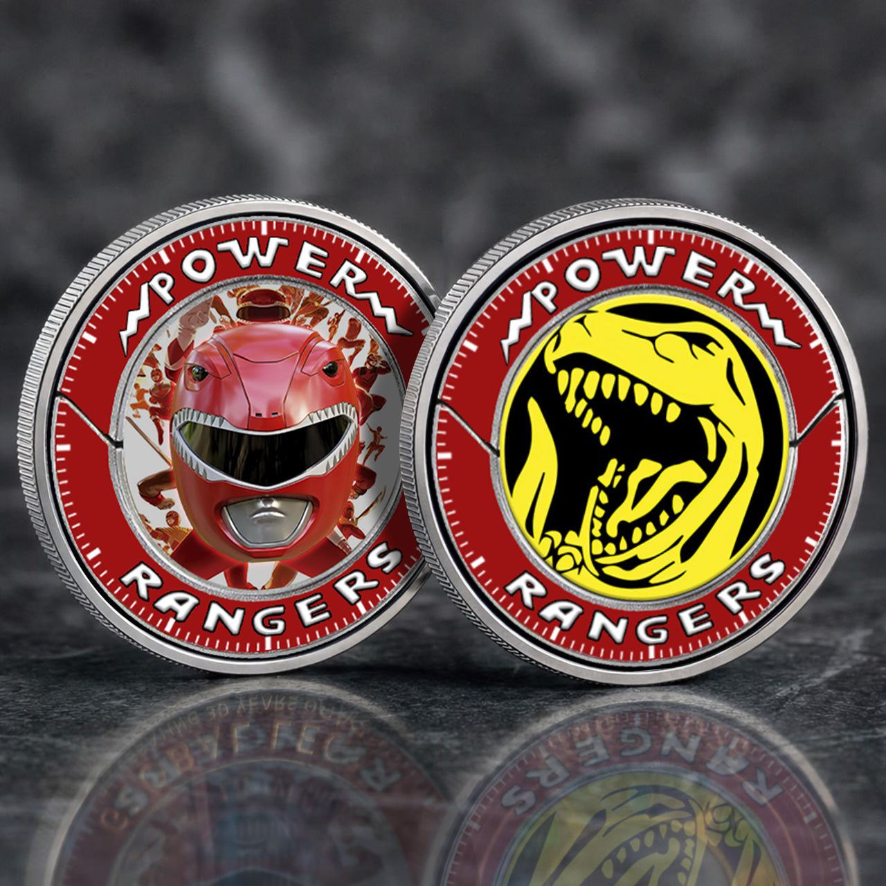 Mighty Morphin Power Rangers Tyrannosaurus Printed Commemorative Coin