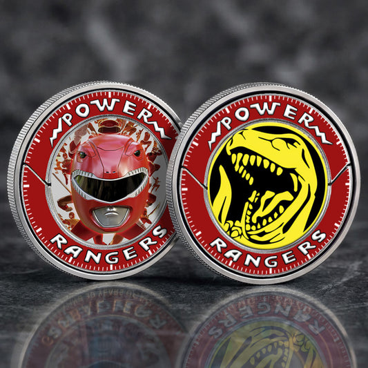 Mighty Morphin Power Rangers Tyrannosaurus Printed Commemorative Coin