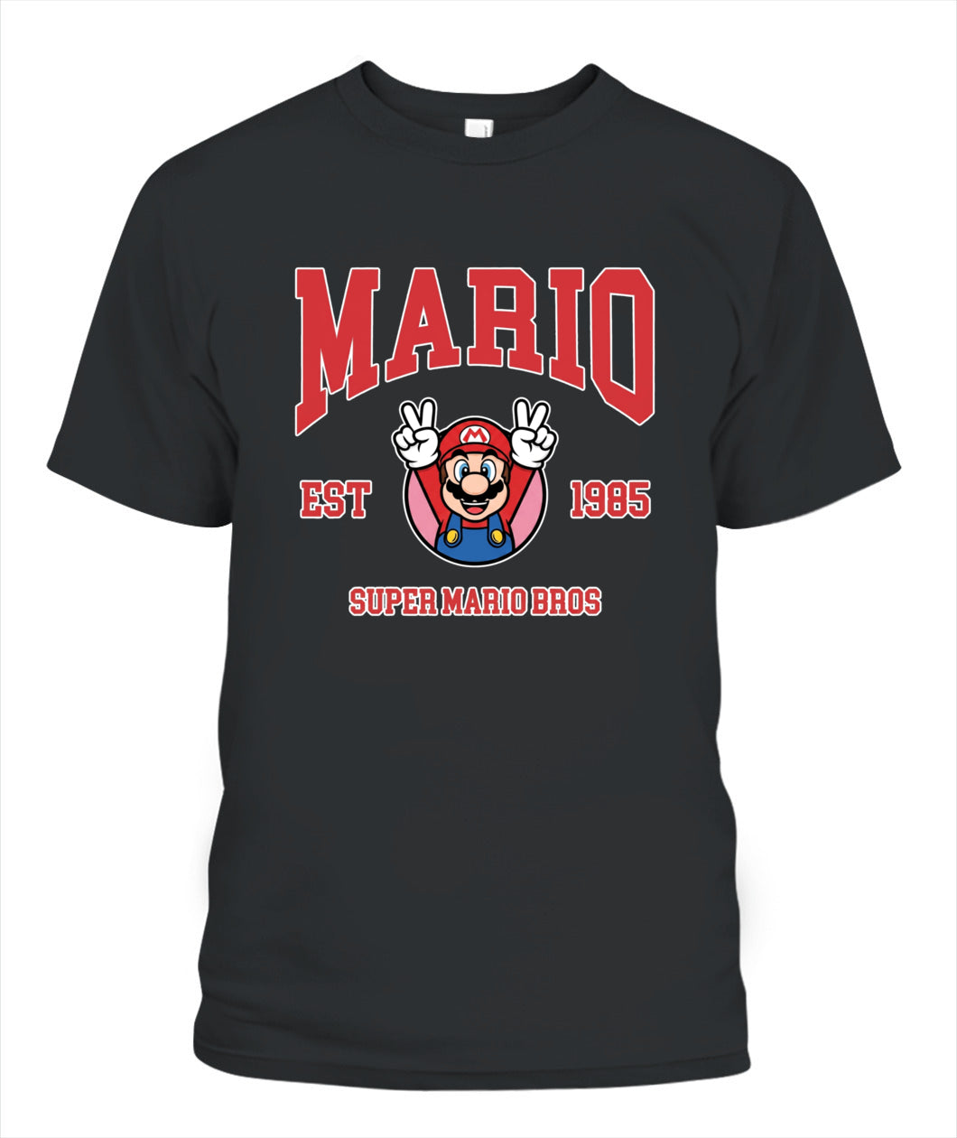 Classic Mario Action 2-Side Printed Graphic Shirt