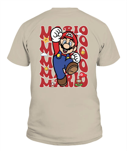 Classic Mario Action 2-Side Printed Graphic Shirt