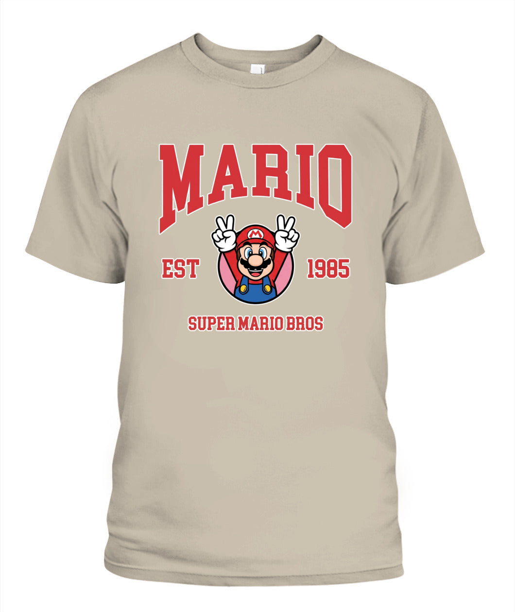 Classic Mario Action 2-Side Printed Graphic Shirt