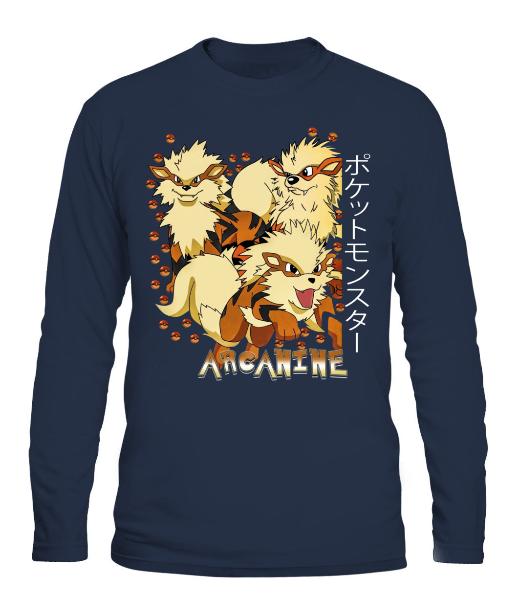 PKM Arcanine Printed Graphic Sweatshirt T-Shirt