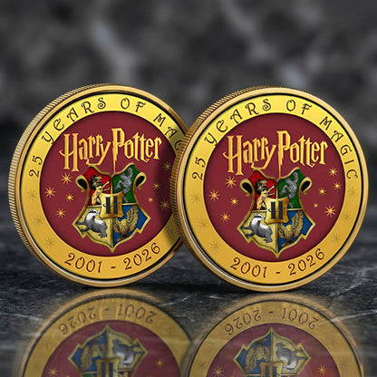 Harry Potter 25th Years Of Magic Printed Commemorative Coin