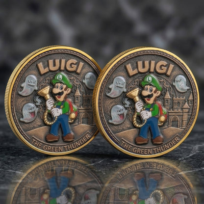 Luigi Mario Printed Commemorative Coin
