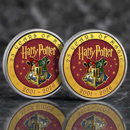 Harry Potter 25th Years Of Magic Printed Commemorative Coin