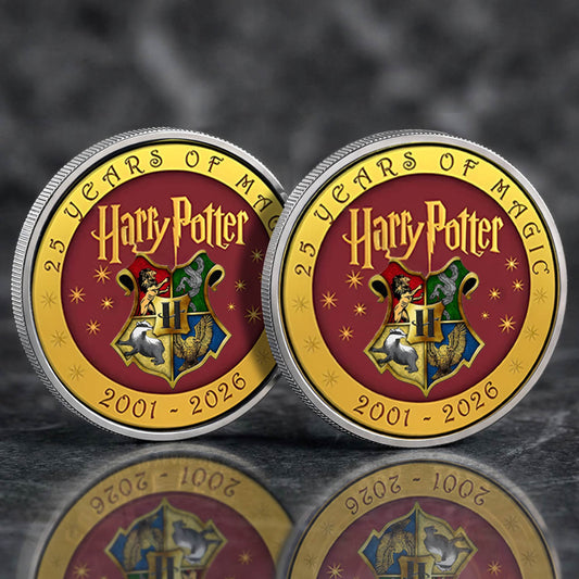 Harry Potter 25th Years Of Magic Printed Commemorative Coin