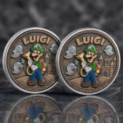 Luigi Mario Printed Commemorative Coin