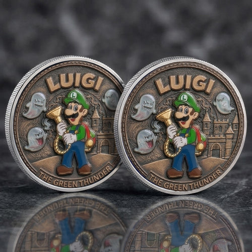 Luigi Mario Printed Commemorative Coin