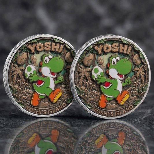 Yoshi Mario Printed Commemorative Coin