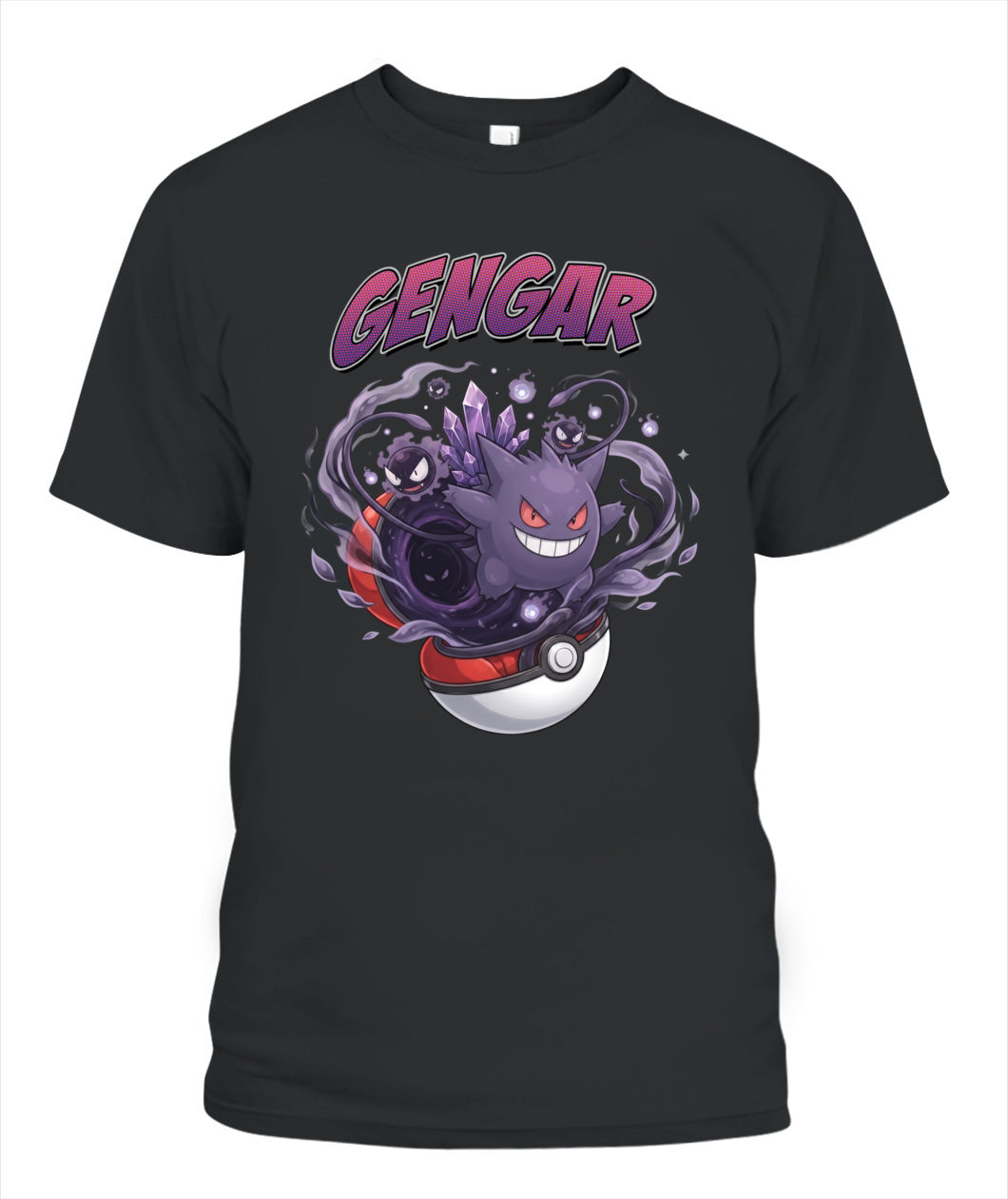 PKM Gengar Printed Graphic Sweatshirt T-Shirt