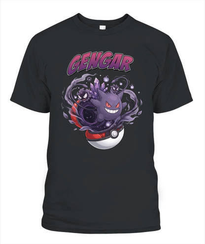 PKM Gengar Printed Graphic Sweatshirt T-Shirt