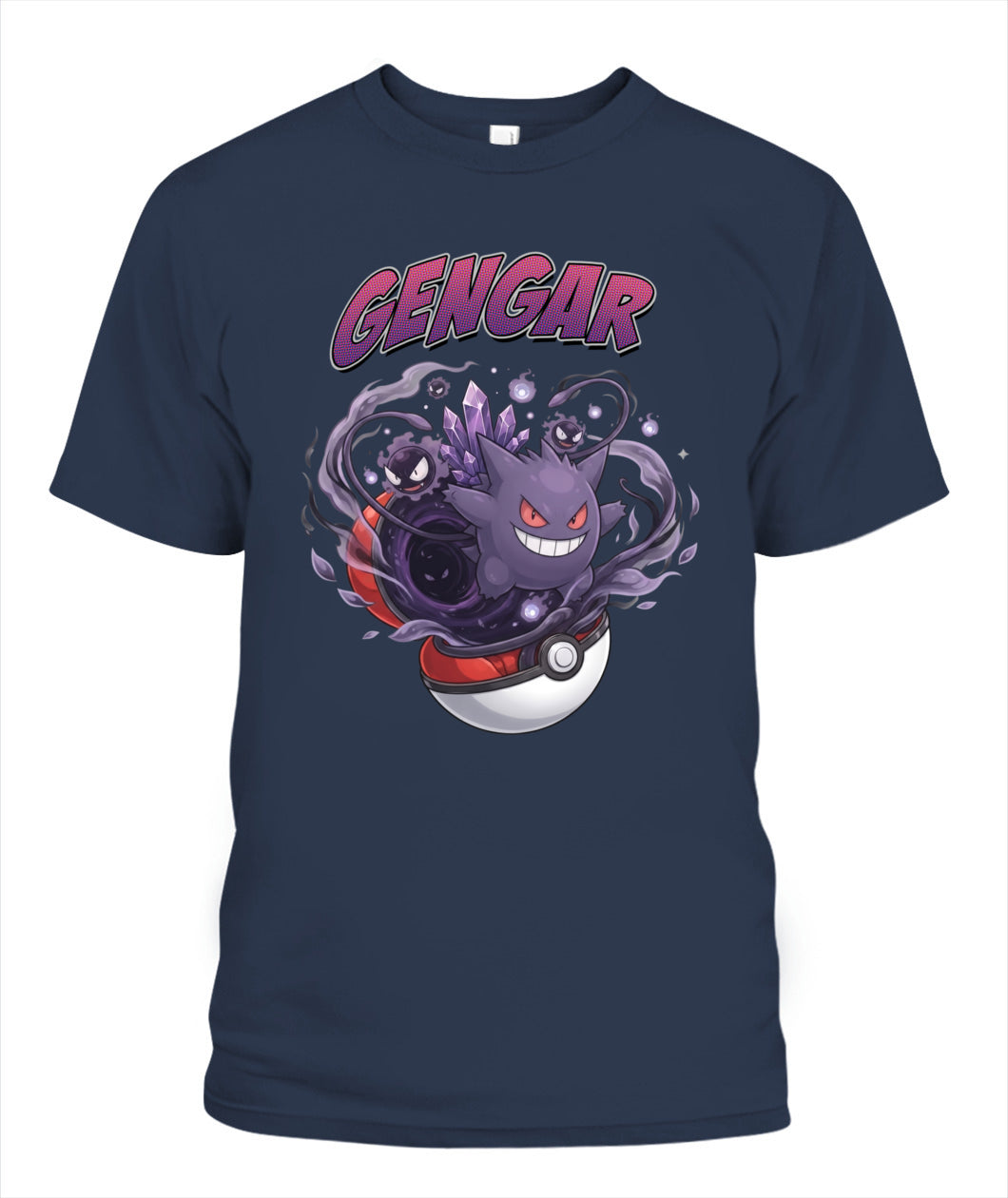 PKM Gengar Printed Graphic Sweatshirt T-Shirt