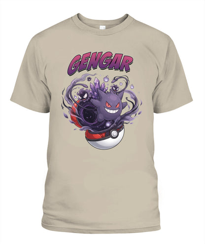 PKM Gengar Printed Graphic Sweatshirt T-Shirt