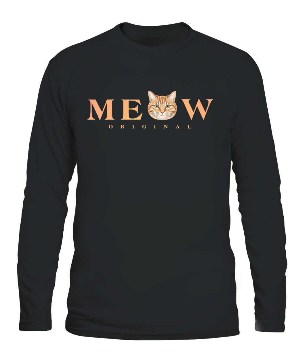 Personalized Meow Cat Photo Printed Graphic Sweatshirt T-Shirt
