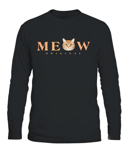 Personalized Meow Cat Photo Printed Graphic Sweatshirt T-Shirt