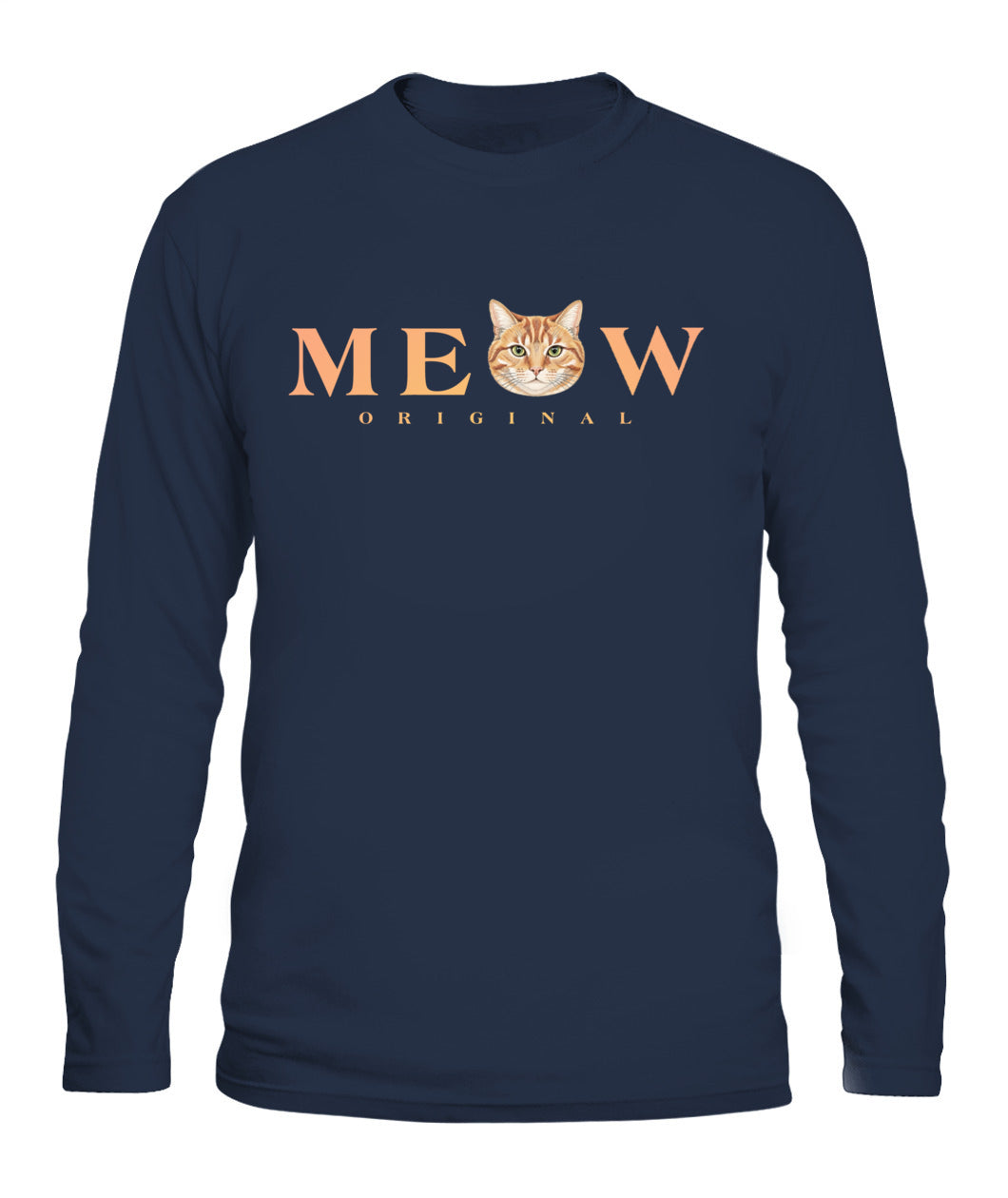 Personalized Meow Cat Photo Printed Graphic Sweatshirt T-Shirt