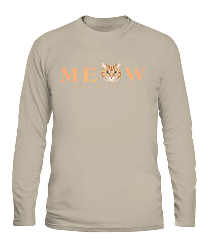 Personalized Meow Cat Photo Printed Graphic Sweatshirt T-Shirt