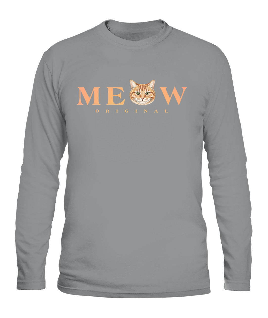 Personalized Meow Cat Photo Printed Graphic Sweatshirt T-Shirt
