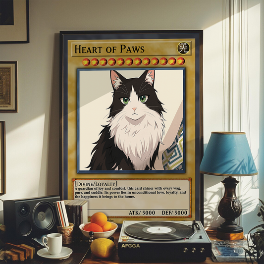 Personalized YGO Card Custom Photo Art Poster - Pet Edition