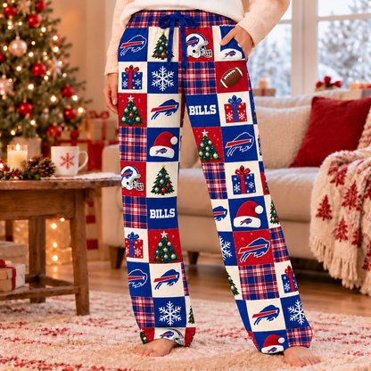 Personalized Custom Football Team Christmas Lounge Pants