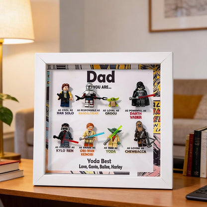 Personalized Star Wars Minifigure Frame Best Gift for Dad,Father's Day Gift