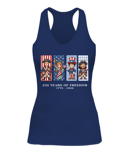 One Piece 250 Years of Freedom 1776–2026 Patriotic Printed Graphic Hoodie Sweatshirt T-Shirt