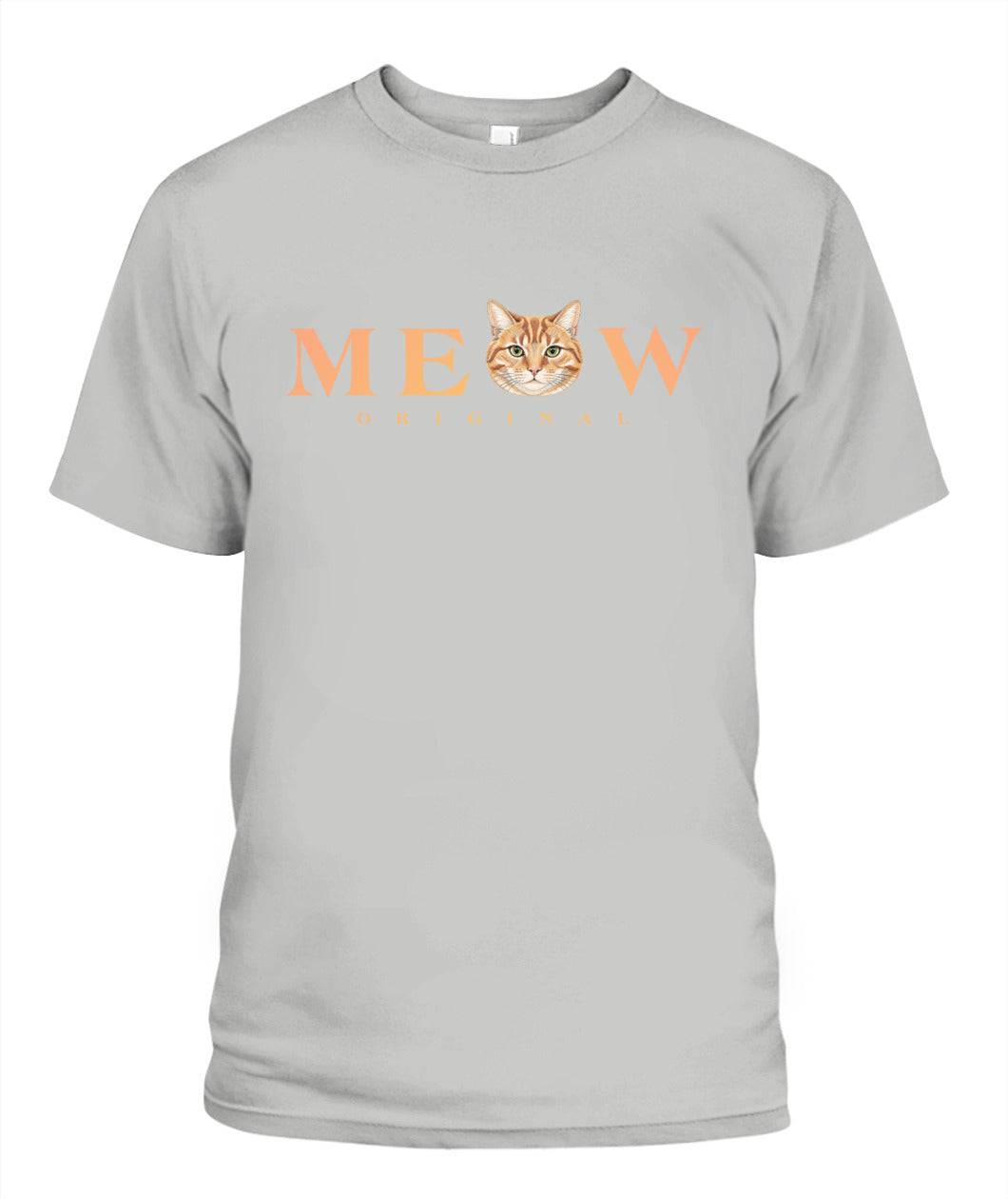 Personalized Meow Cat Photo Printed Graphic Sweatshirt T-Shirt