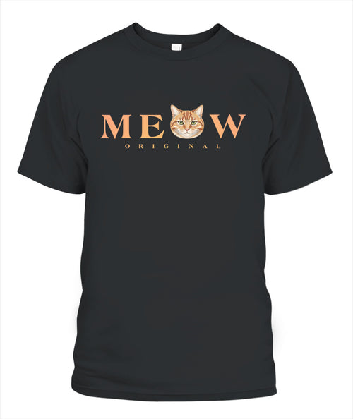 Personalized Meow Cat Photo Printed Graphic Sweatshirt T-Shirt