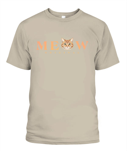 Personalized Meow Cat Photo Printed Graphic Sweatshirt T-Shirt