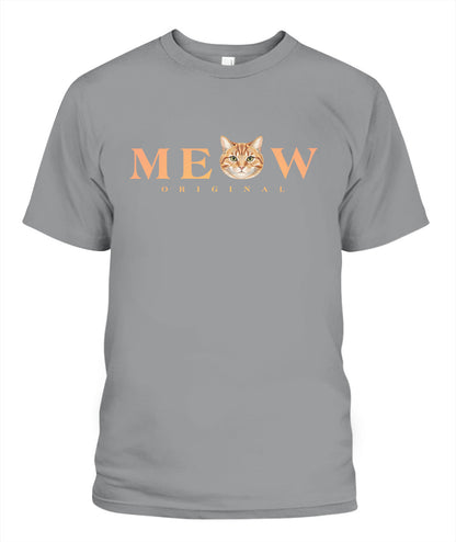 Personalized Meow Cat Photo Printed Graphic Sweatshirt T-Shirt