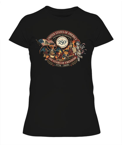 PKM Founding To Freedom 250 Years Of Freedom Graphic Apparel