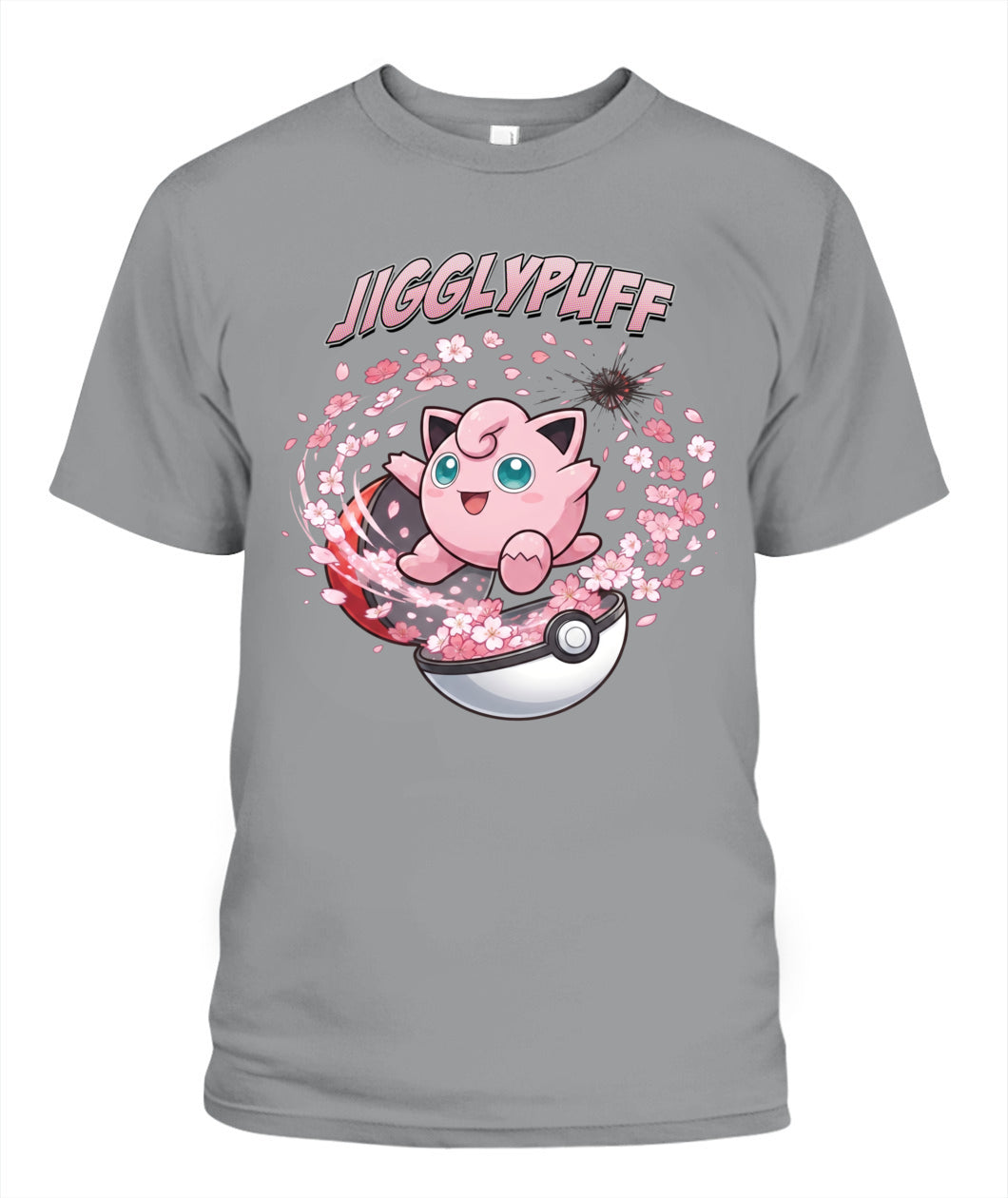 PKM Jigglypuff Printed Graphic Sweatshirt T-Shirt