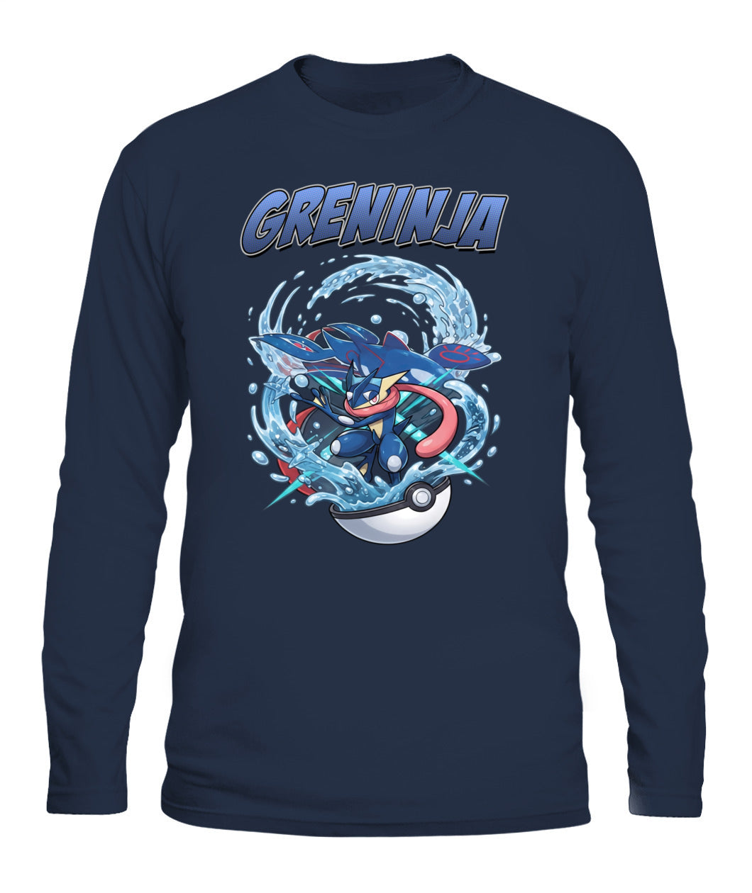 PKM Greninja Printed Graphic Sweatshirt T-Shirt