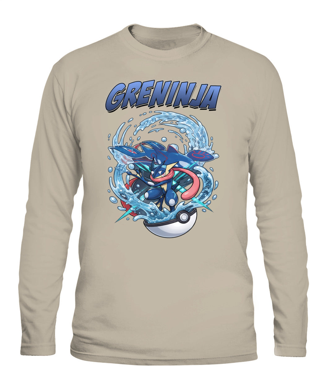 PKM Greninja Printed Graphic Sweatshirt T-Shirt