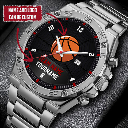 Basketball Personalized Team Name, Name & Number Quartz Watch