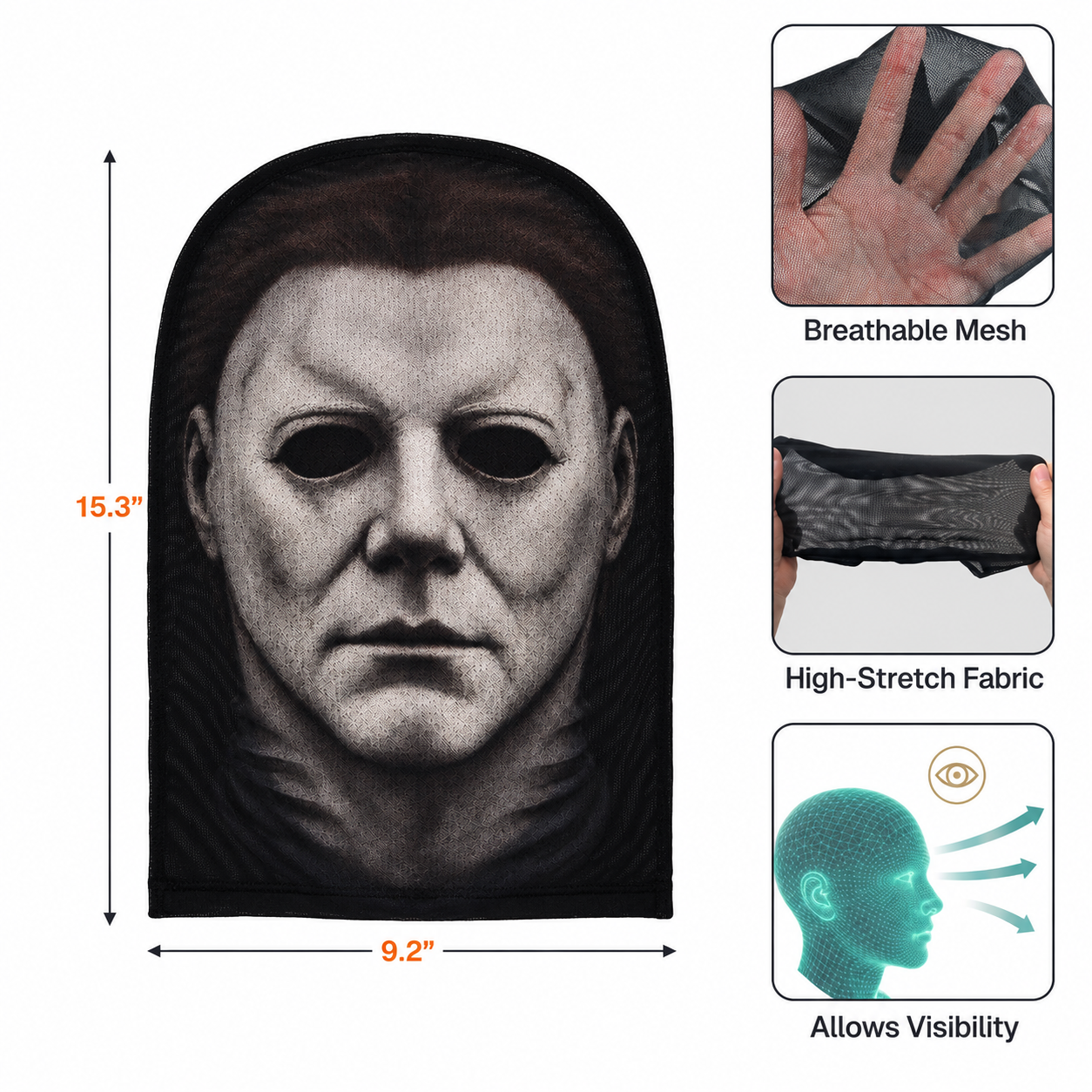 Custom Horror Movie Characters Funny Costume Headwear - Personalized Balaclava Mask