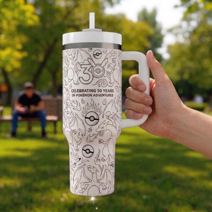 PKM Charizard 30 Years Anniversary 40Oz Stainless Steel Tumbler