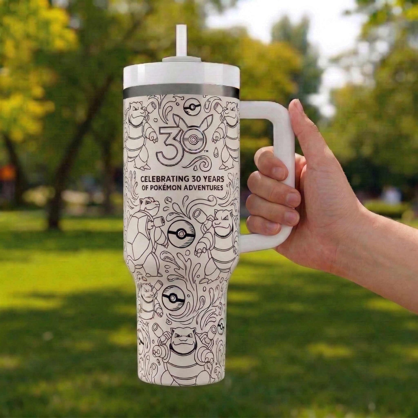 PKM Blastoise 30 Years Anniversary 40Oz Stainless Steel Tumbler