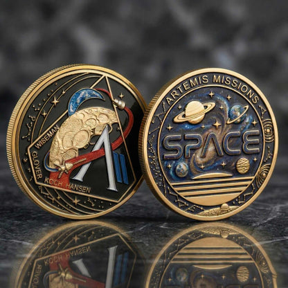 Personalized Artemis Space Mission Challenge Printed Commemorative Coin