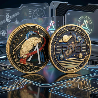 Personalized Artemis Space Mission Challenge Printed Commemorative Coin