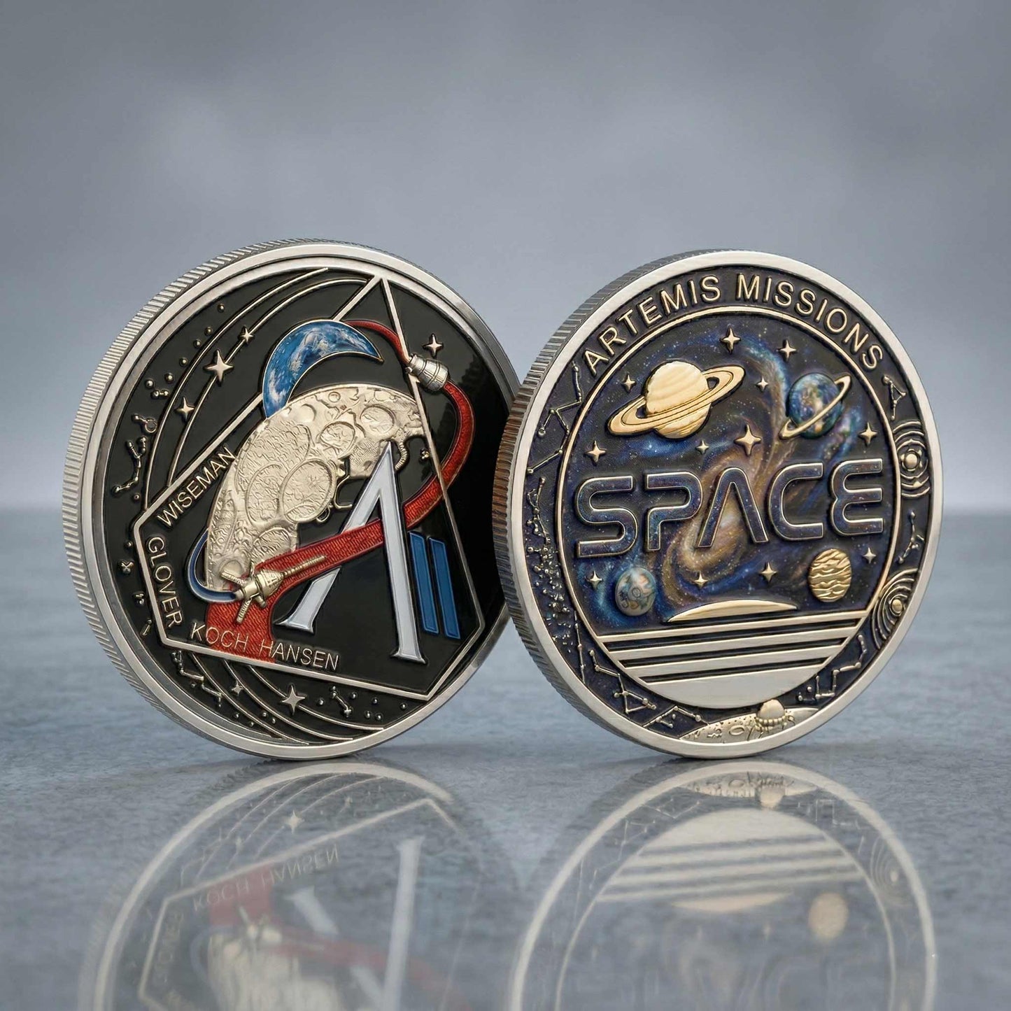 Personalized Artemis Space Mission Challenge Printed Commemorative Coin