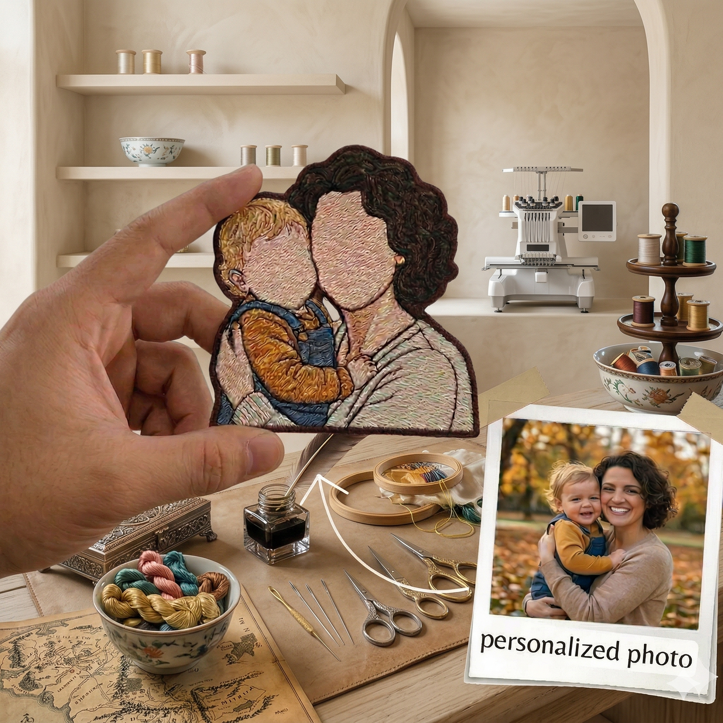 Embroidered Custom Photo Embroidery Iron Patch