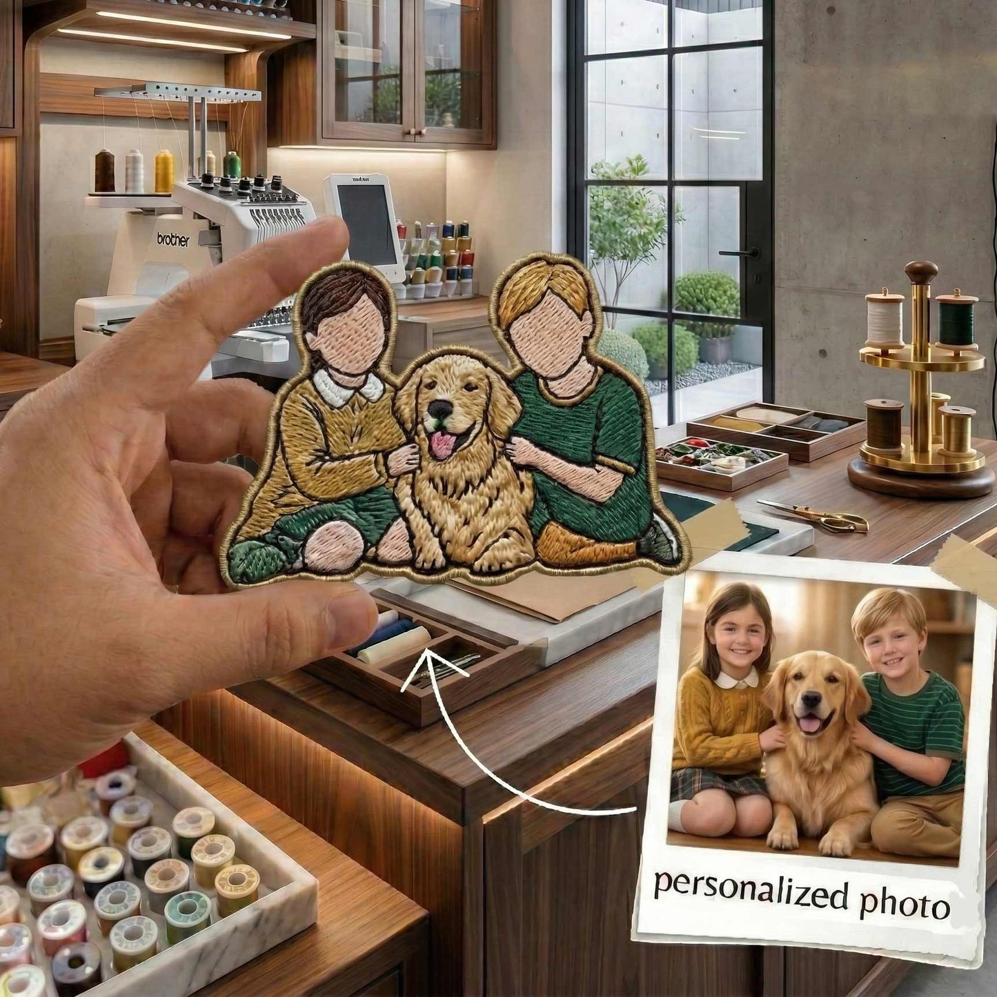 Embroidered Custom Photo Embroidery Iron Patch