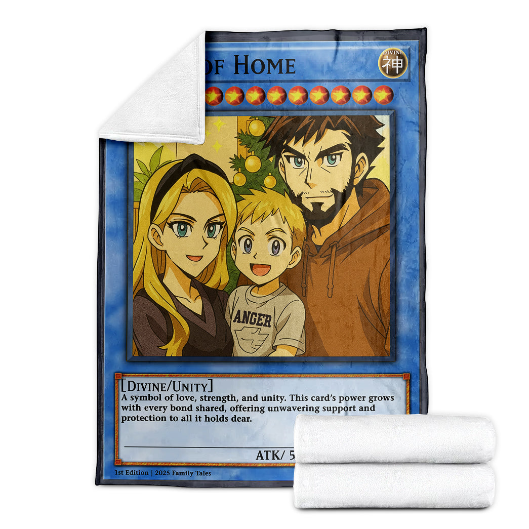 Personalized YGO Photo Art Blanket - Family Edition