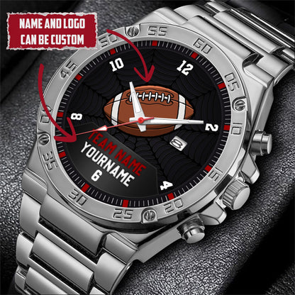 American Football Personalized Team Name, Name & Number Quartz Watch
