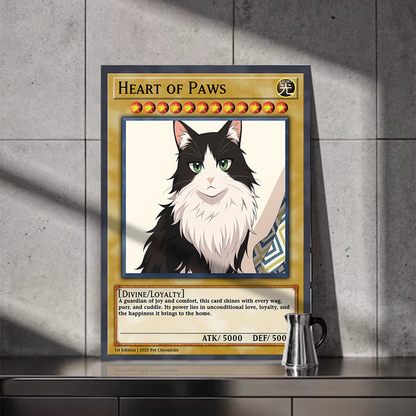 Personalized YGO Card Custom Photo Art Poster - Pet Edition